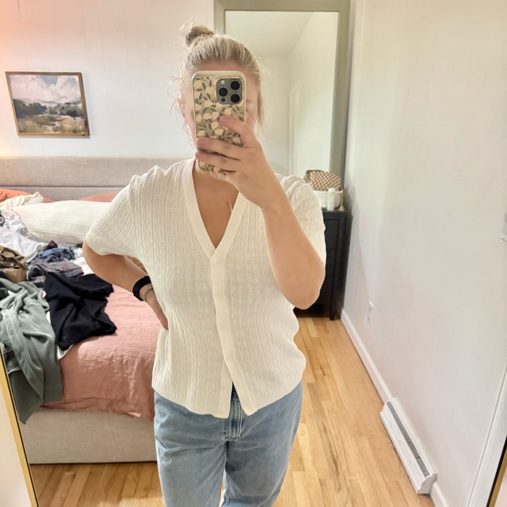 Vintage White Cardigan